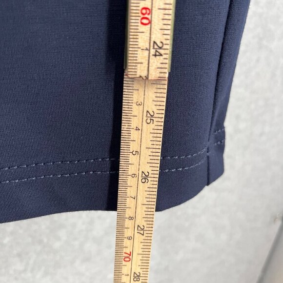 Gloria Vanderbilt Wide Leg Point Crop Pant Size M Navy Blue Pull On Pockets NEW - Picture 13 of 14